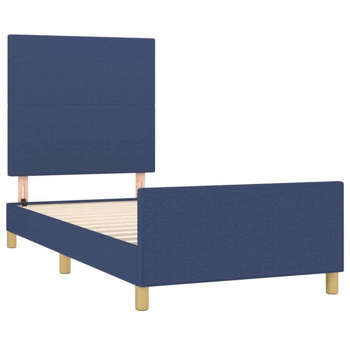 sengeramme uden madras 80x200 cm stof blå
