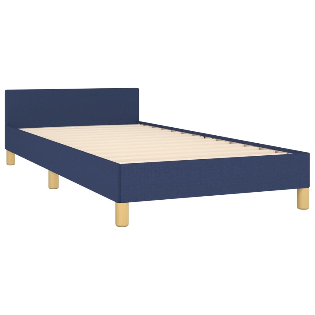 sengeramme uden madras 80x200 cm stof blå