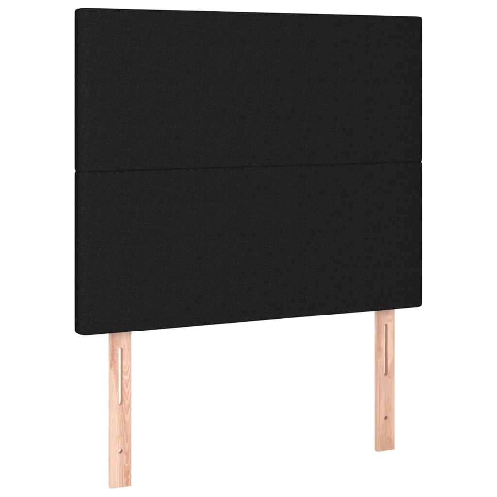 sengeramme uden madras 90x190 cm stof sort