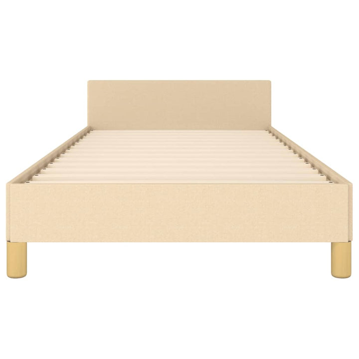 Sengeramme uden madras Creme 100x200 cm Stof