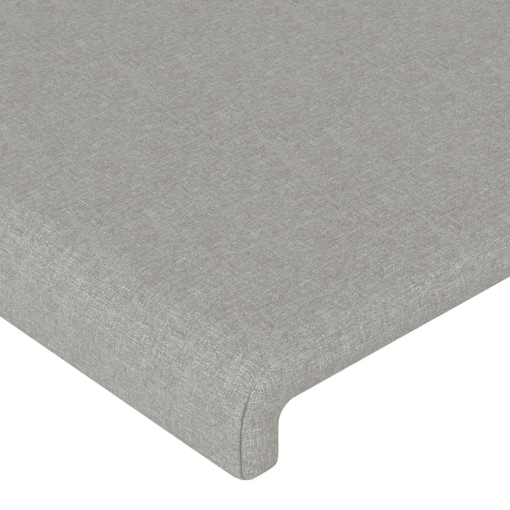 sengeramme uden madras 200x200 cm stof lysegrå