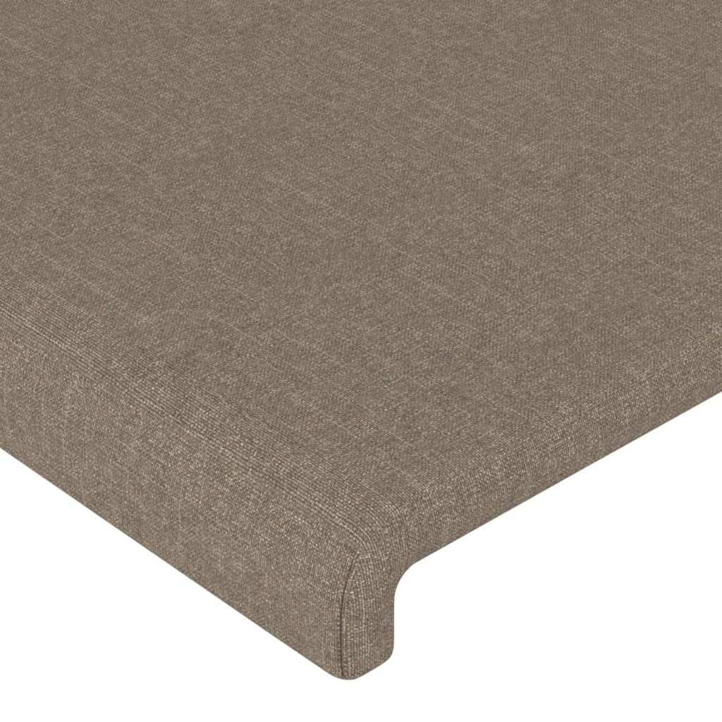 sengeramme uden madras 200x200 cm stof gråbrun