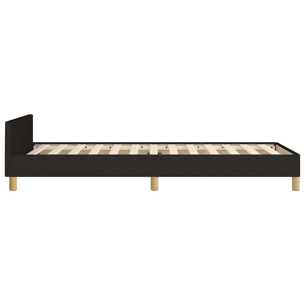 sengeramme uden madras 90x200 cm stof sort