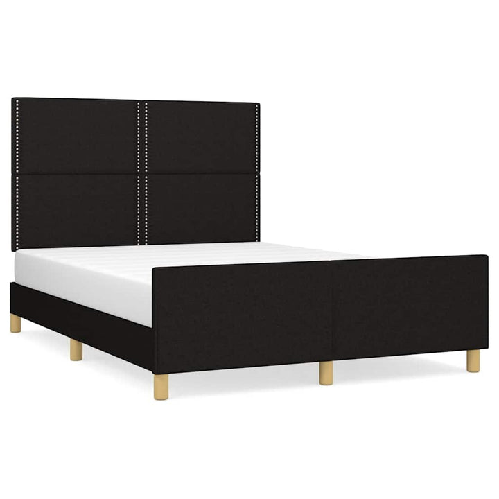 sengeramme uden madras 140x190 cm stof sort