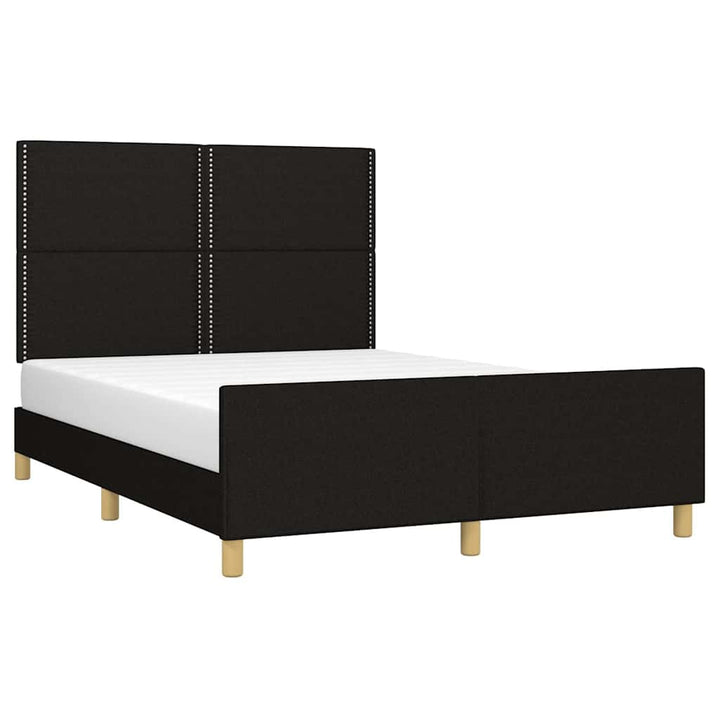 sengeramme uden madras 140x190 cm stof sort