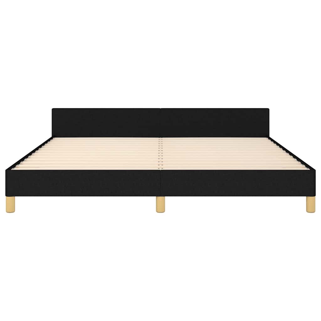 sengeramme uden madras 160x200 cm stof sort