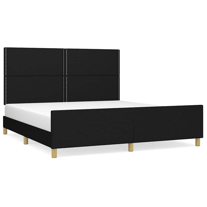 sengeramme uden madras 180x200 cm stof sort