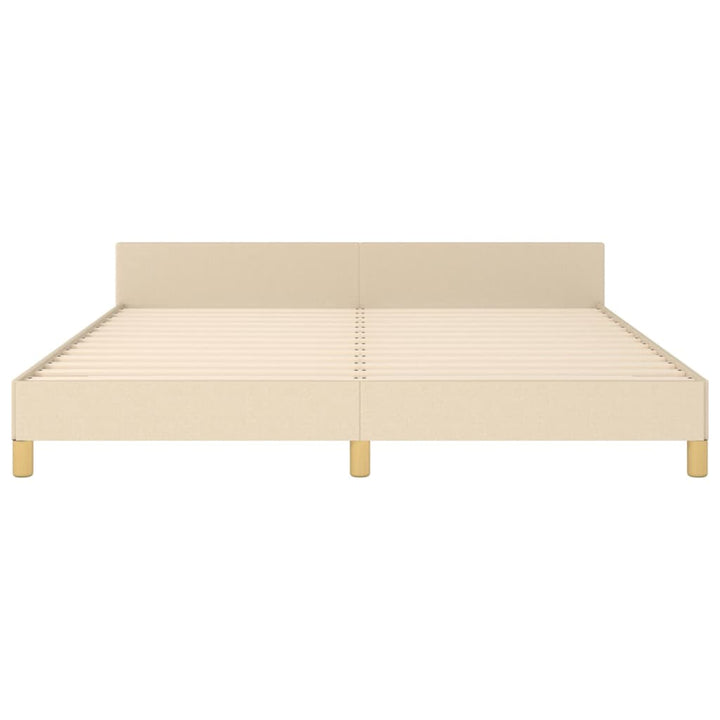 sengeramme uden madras 180x200 cm stof cremefarvet