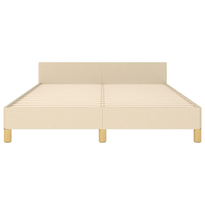 sengeramme uden madras 140x190 cm stof cremefarvet