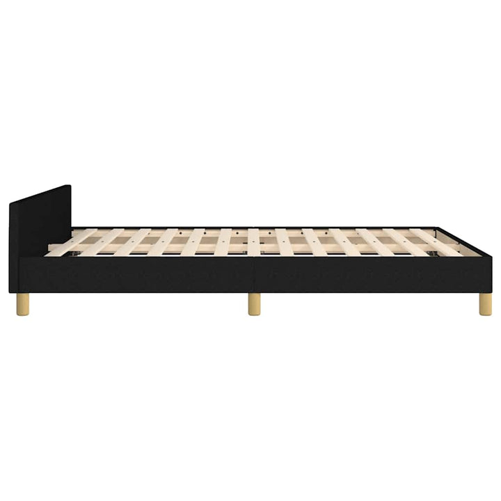 sengeramme uden madras 140x200 cm stof sort