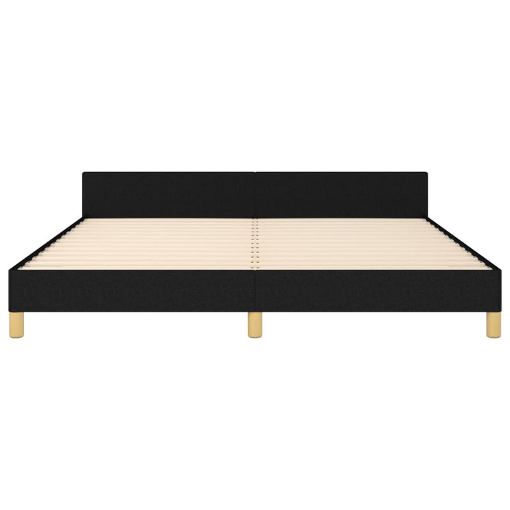 sengeramme uden madras 160x200 cm stof sort