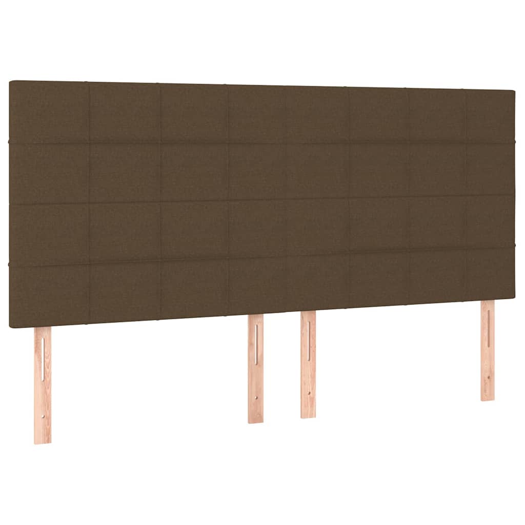 sengeramme uden madras 180x200 cm stof mørkebrun