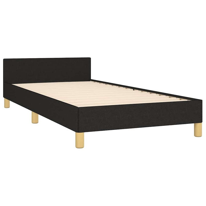 Sengeramme uden madras Sort 100x200 cm Stof