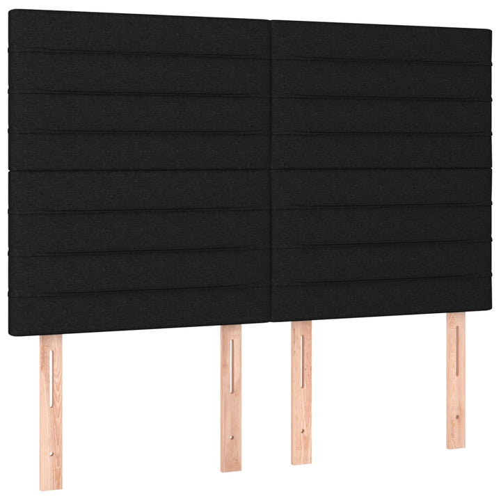 sengeramme uden madras 140x190 cm stof sort