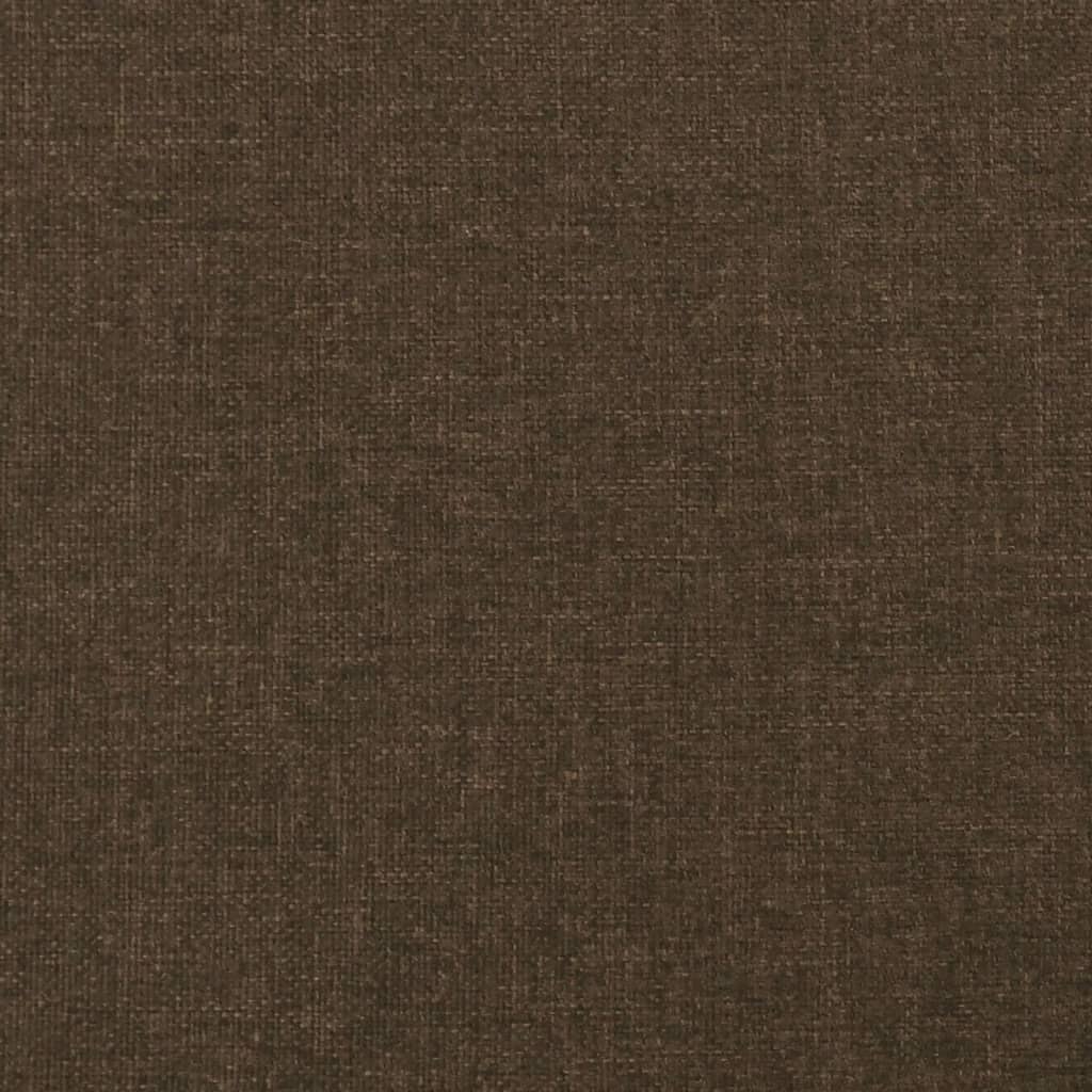 sengeramme uden madras 140x190 cm stof mørkebrun