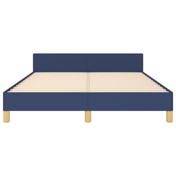 sengeramme uden madras 140x190 cm stof blå