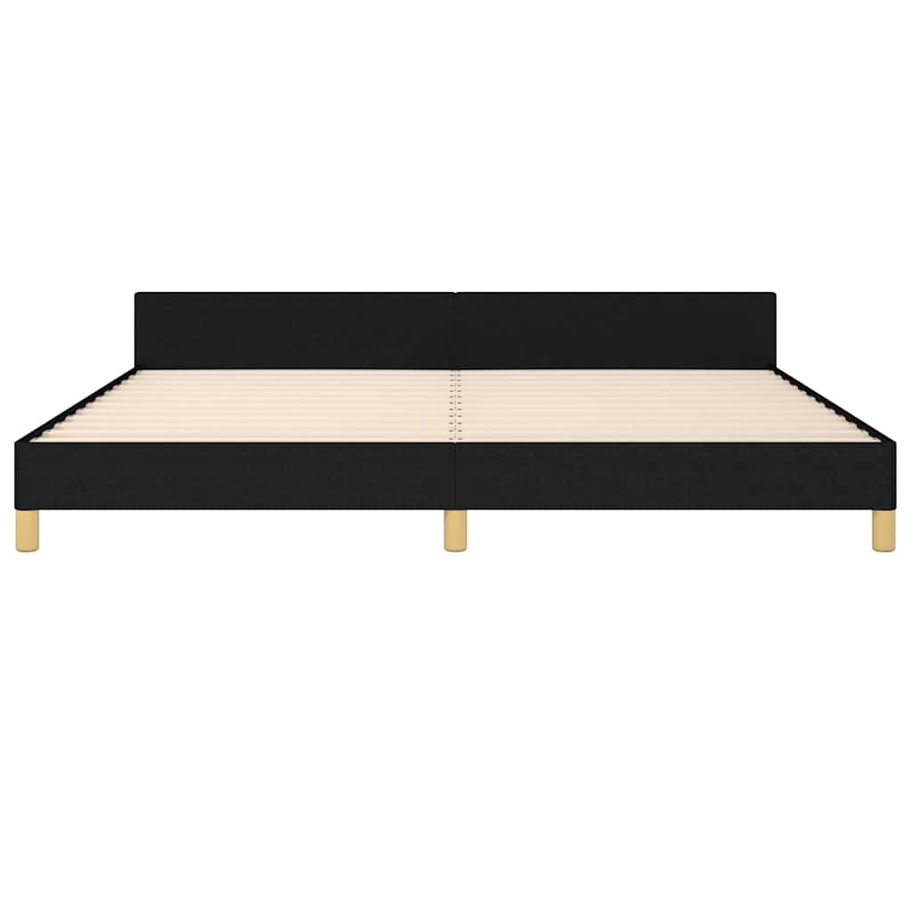 sengeramme uden madras 200x200 cm stof sort