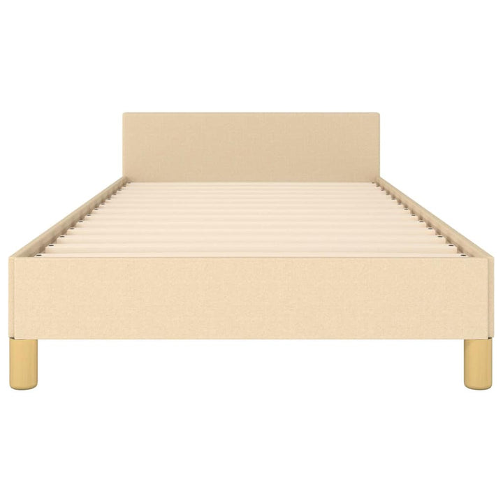sengeramme uden madras 80x200 cm stof cremefarvet