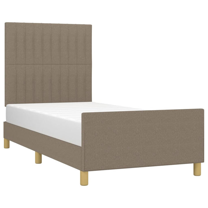 sengeramme uden madras 90x200 cm stof gråbrun