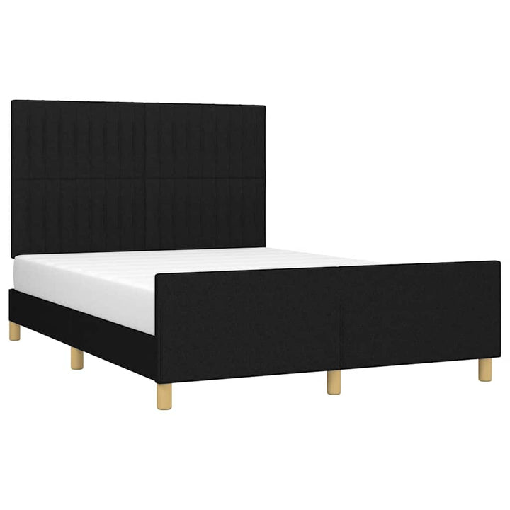 sengeramme uden madras 140x200 cm stof sort
