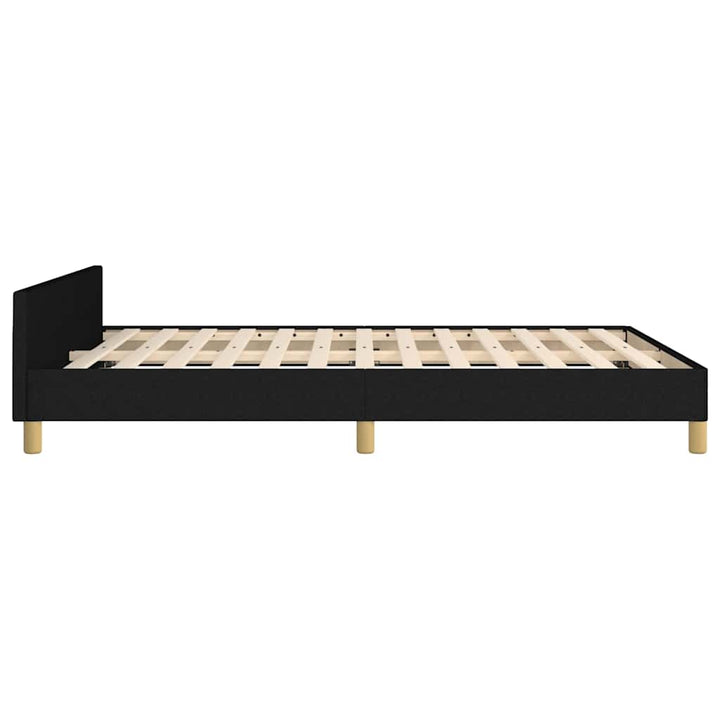 sengeramme uden madras 140x200 cm stof sort