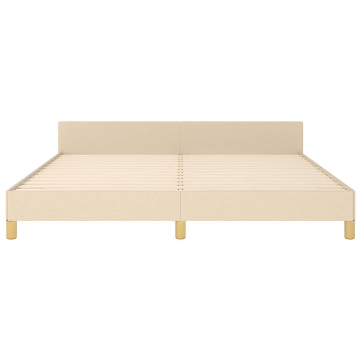 sengeramme uden madras 180x200 cm stof cremefarvet