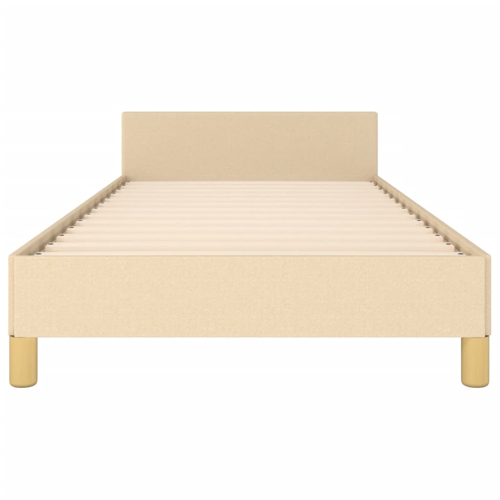 Sengeramme uden madras Creme 100x200 cm Stof