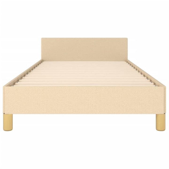 Sengeramme uden madras Creme 100x200 cm Stof