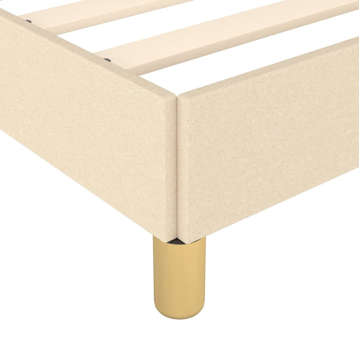 Sengeramme uden madras Creme 100x200 cm Stof