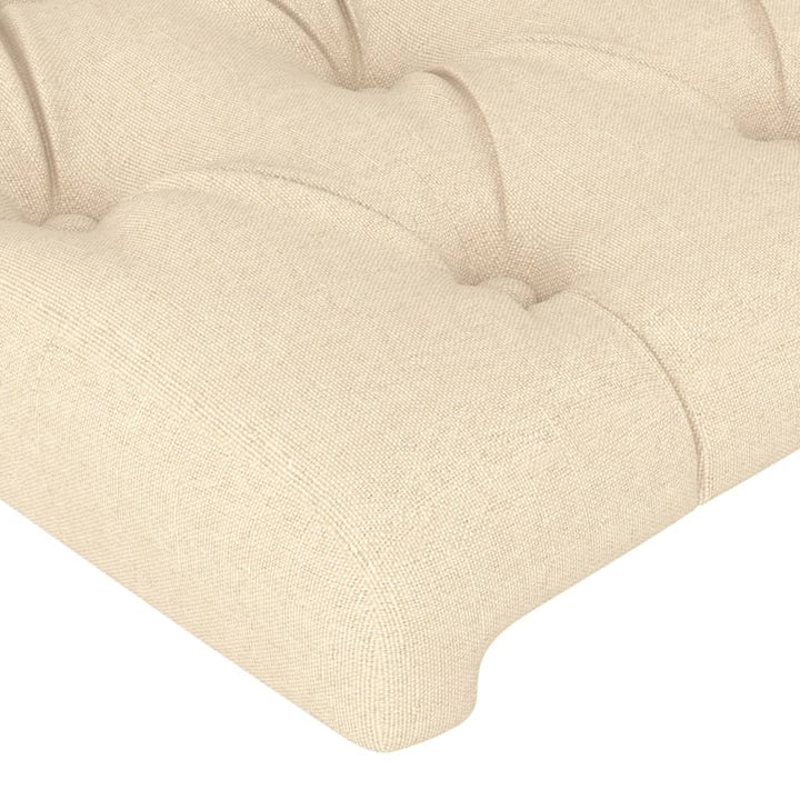 Sengeramme uden madras Creme 100x200 cm Stof