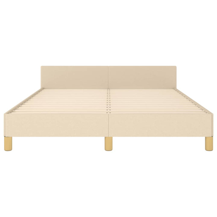 sengeramme uden madras 140x190 cm stof cremefarvet