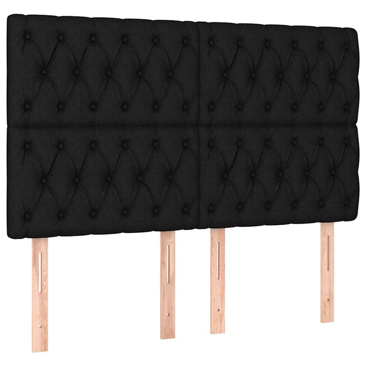 sengeramme uden madras 140x200 cm stof sort