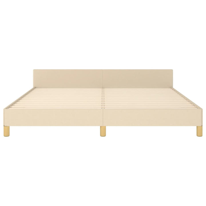 sengeramme uden madras 180x200 cm stof cremefarvet