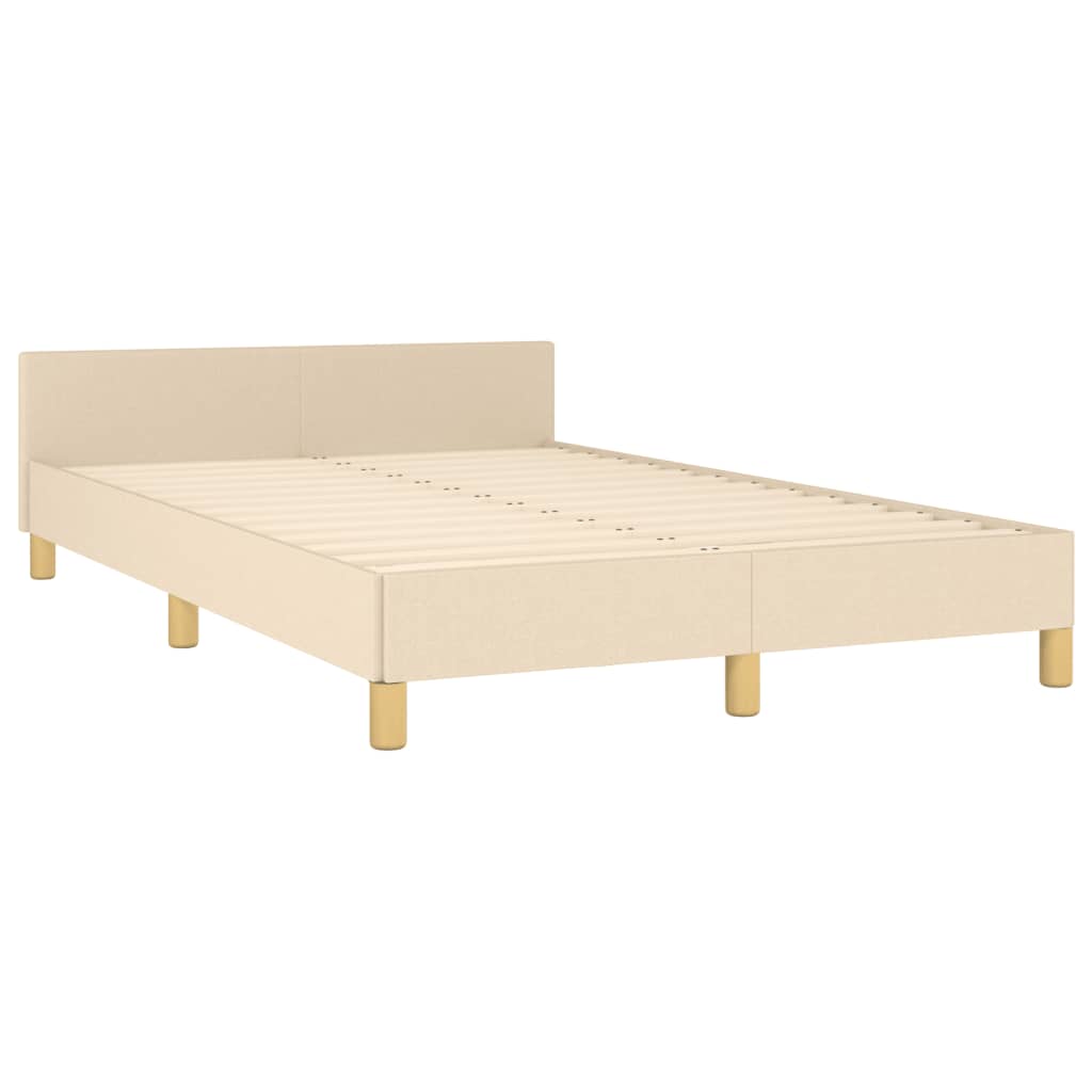 Sengeramme uden madras Creme 120x200 cm Stof