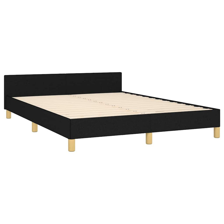 sengeramme uden madras 140x200 cm stof sort