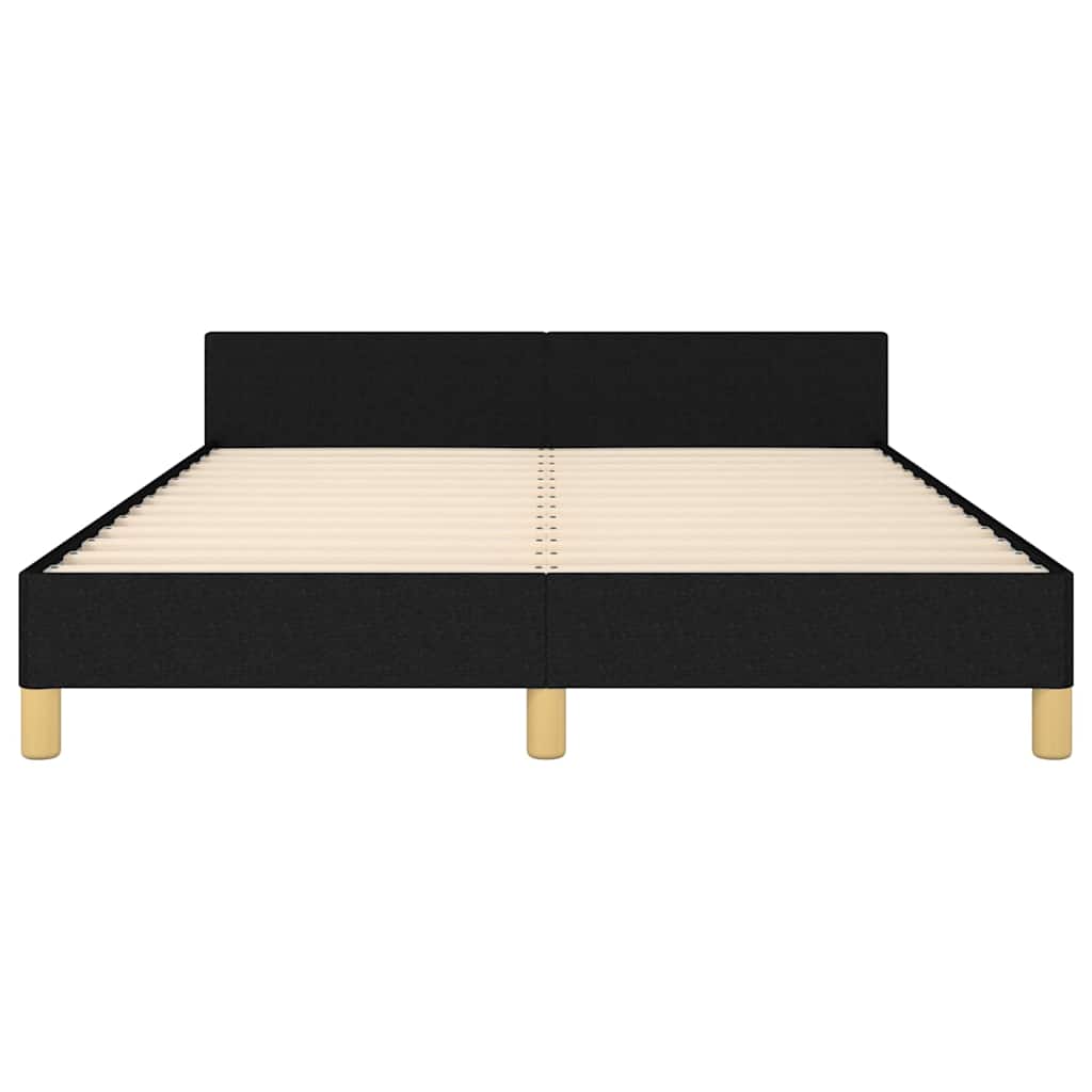 sengeramme uden madras 140x200 cm stof sort