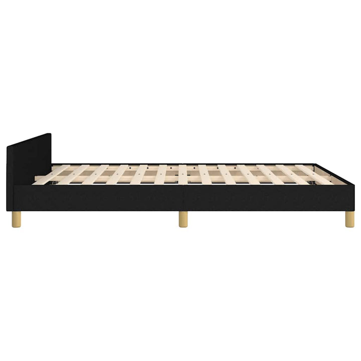 sengeramme uden madras 140x200 cm stof sort