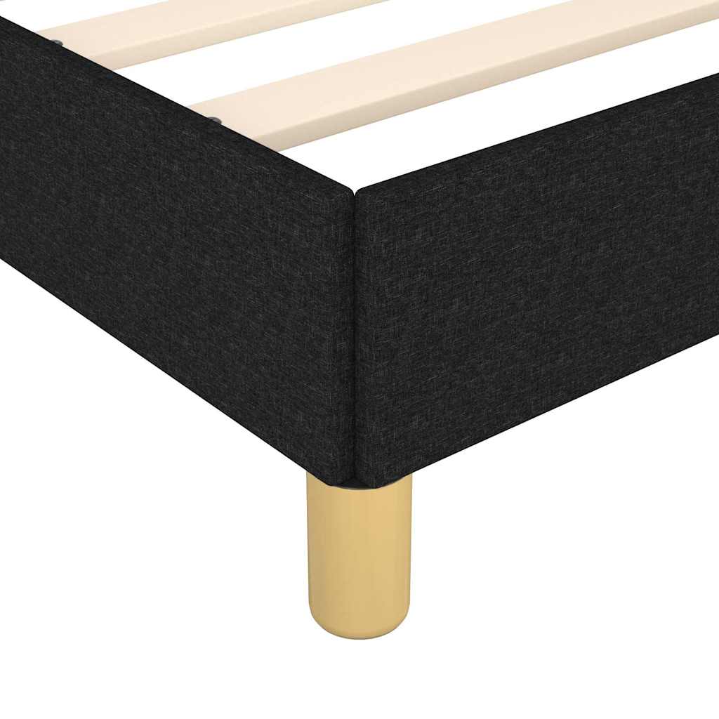 sengeramme uden madras 140x200 cm stof sort
