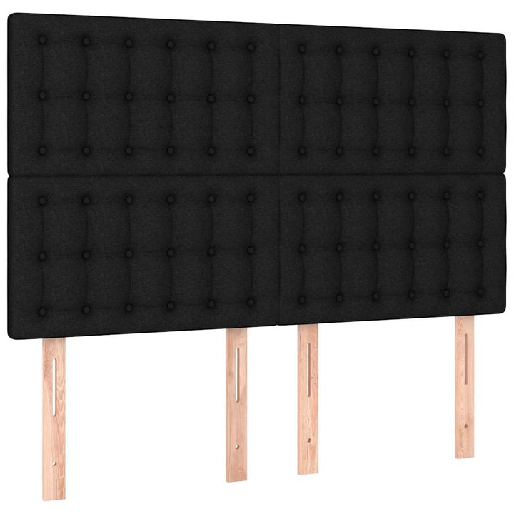sengeramme uden madras 140x200 cm stof sort