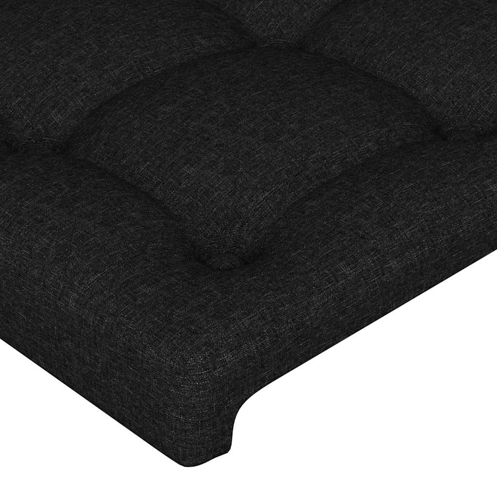 sengeramme uden madras 140x200 cm stof sort