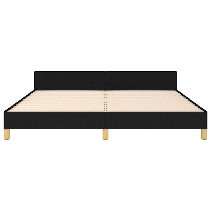 sengeramme uden madras 160x200 cm stof sort
