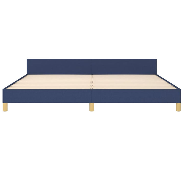 sengeramme uden madras 200x200 cm stof blå