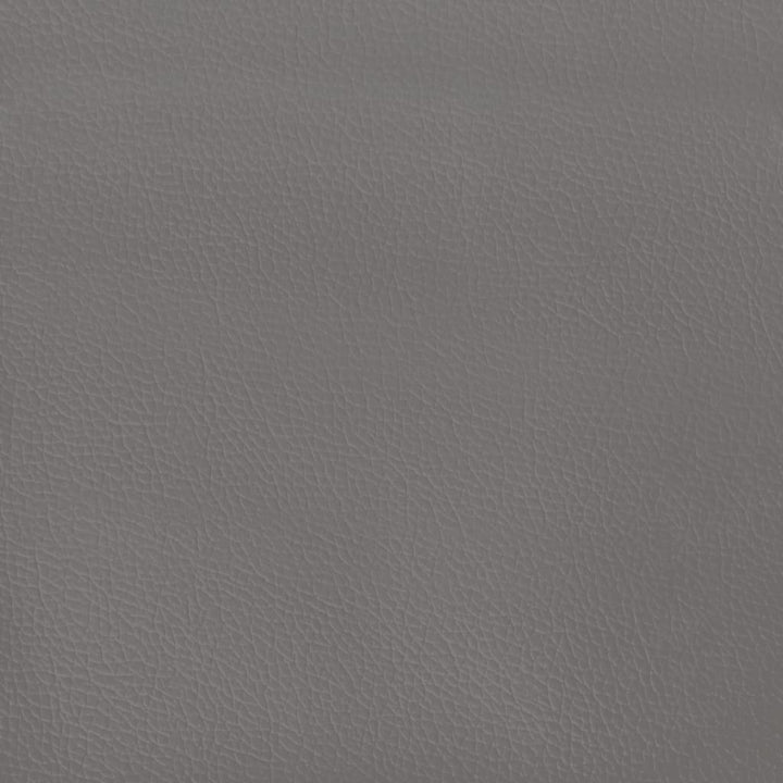 sengeramme med sengegavl 160x200 cm kunstlæder grå