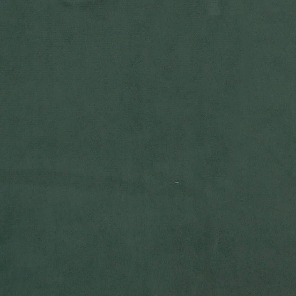 Sengeramme uden madras Mørkegrøn 120x200 cm Fløjl