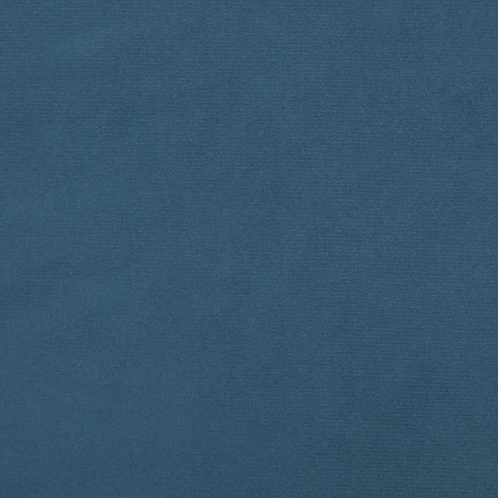 Sengeramme uden madras Mørkeblå 100x200 cm Fløjl