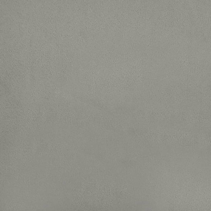 Sengeramme uden madras Lysegrå 160x200 cm Fløjl
