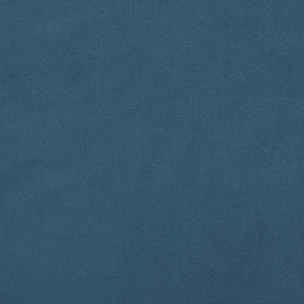 Sengeramme uden madras Mørkeblå 90x200 cm Fløjl