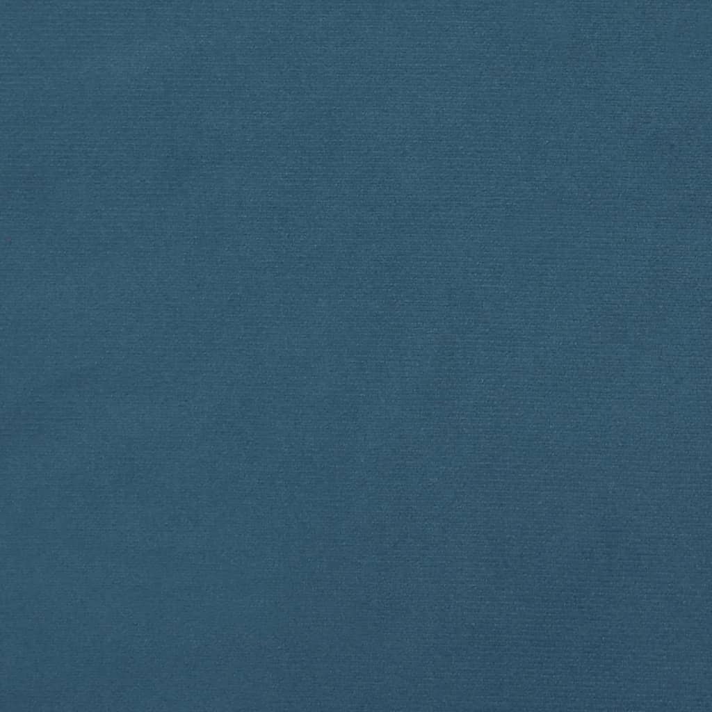 Sengeramme uden madras Mørkeblå 90x190 cm Fløjl
