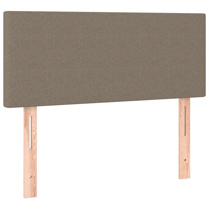 kontinentalseng med madras 80x200 cm stof gråbrun