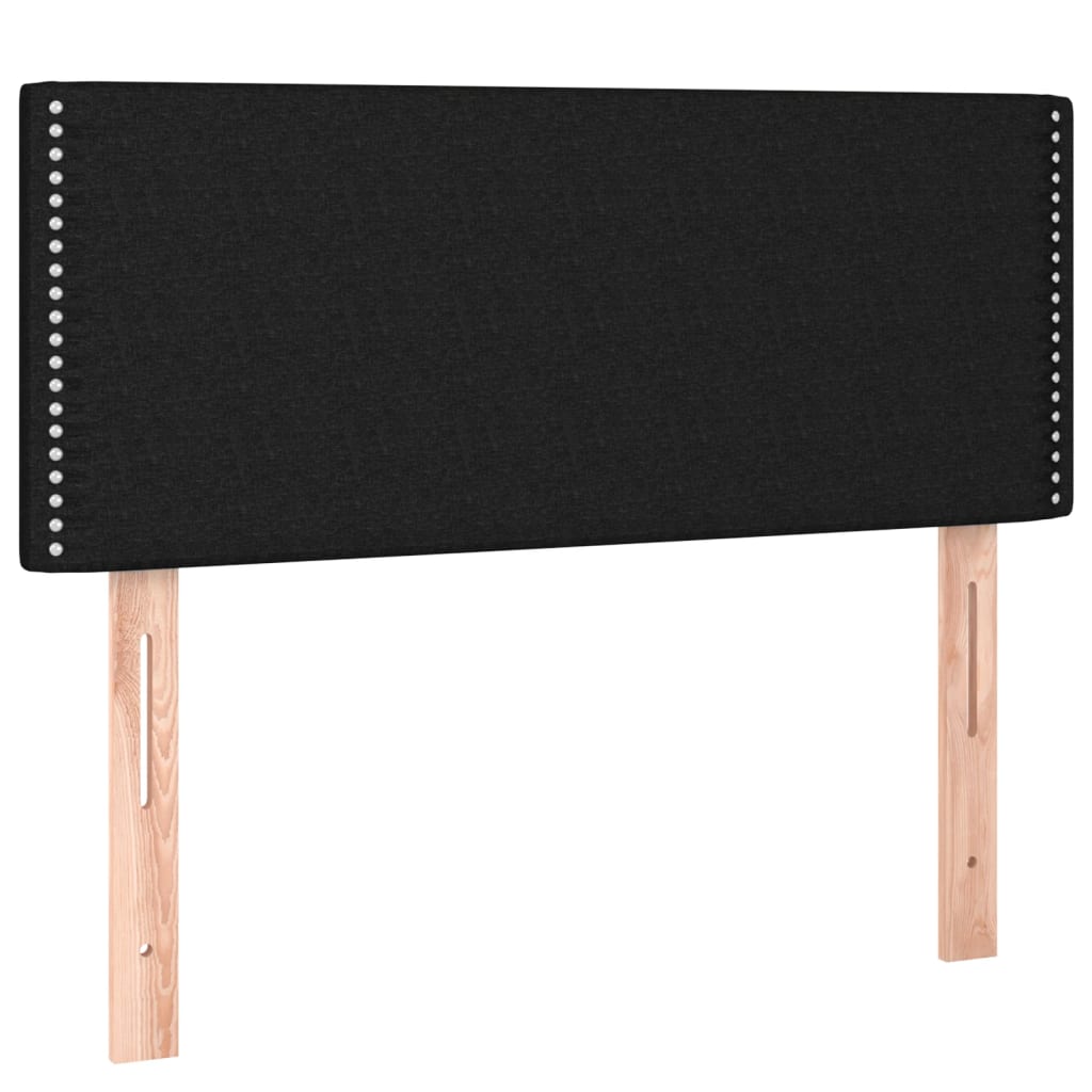 kontinentalseng med madras 120x200 cm stof sort